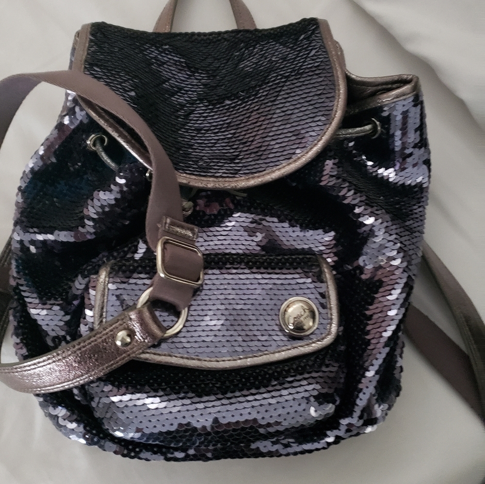Coach sequin backpack